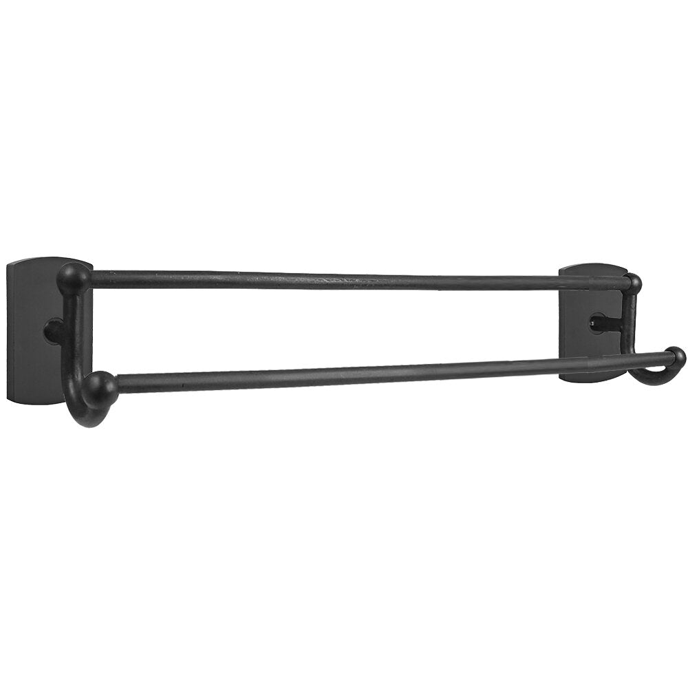 Emtek Sandcast Bronze Double Towel Bar