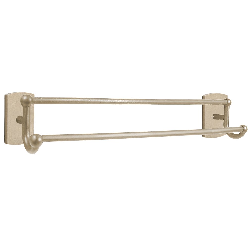 Emtek Sandcast Bronze Double Towel Bar