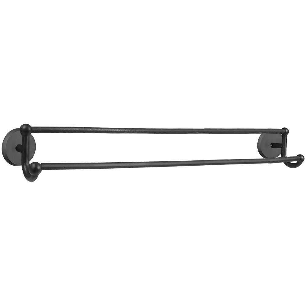 Emtek Sandcast Bronze Double Towel Bar