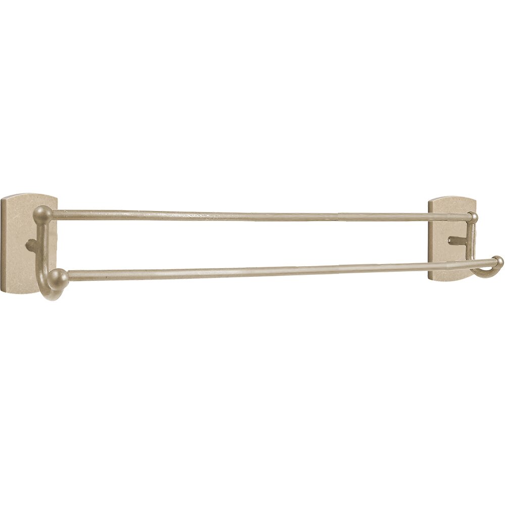 Emtek Sandcast Bronze Double Towel Bar