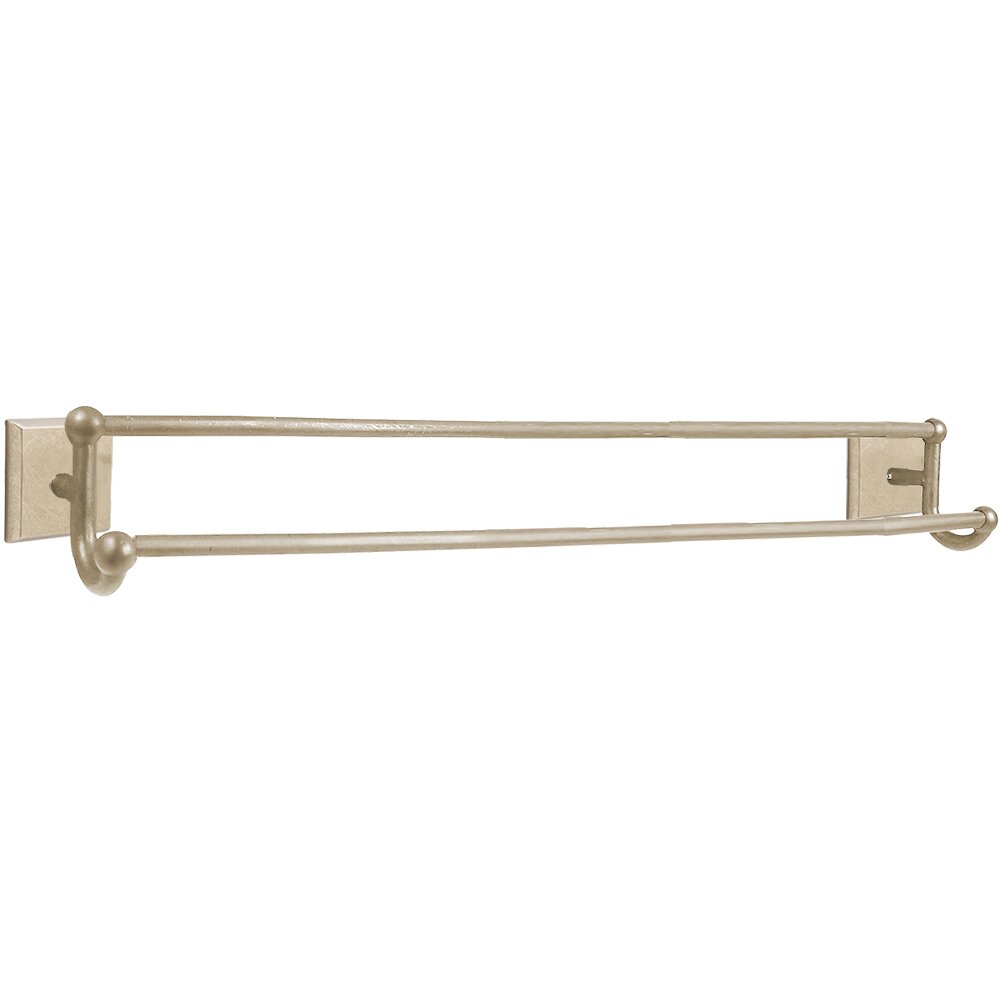 Emtek Sandcast Bronze Double Towel Bar