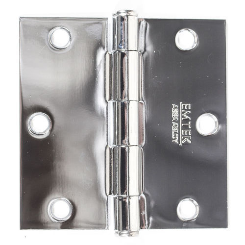 Emtek Residential Plain Bearings, Square Corners, Steel Hinges