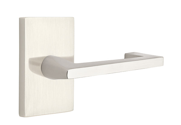 Emtek Argos Lever with Modern Rectangular Rosette
