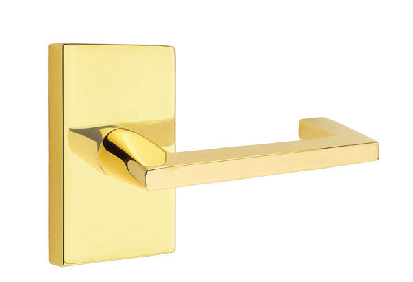 Emtek Argos Lever with Modern Rectangular Rosette