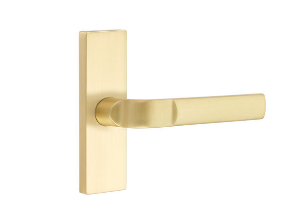 Emtek Stretto Narrow Trim Locksets with Aston Lever