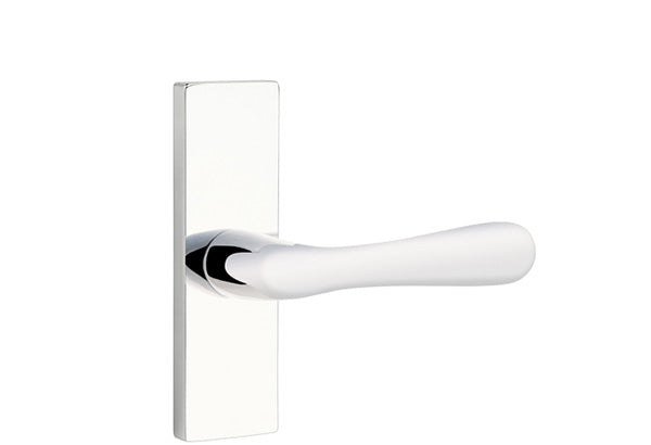 Emtek Stretto Narrow Trim Locksets with Basel Lever