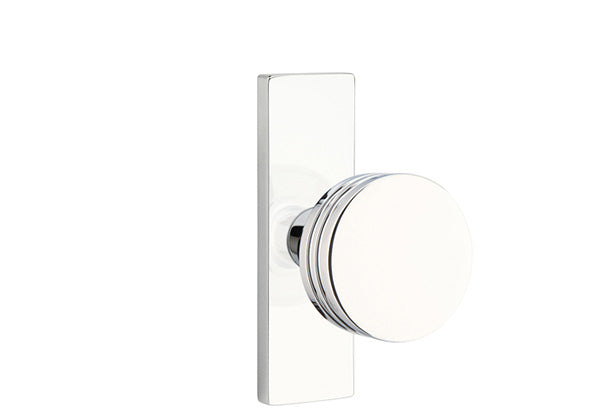 Emtek Stretto Narrow Trim Locksets with Bern Knob