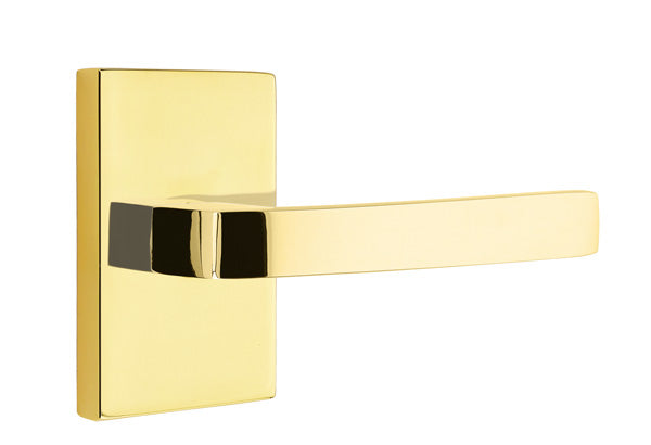Emtek Breslin Lever with Modern Rectangular Rosette