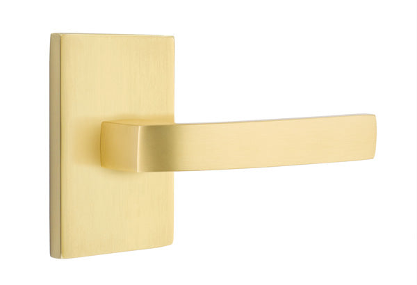 Emtek Breslin Lever with Modern Rectangular Rosette