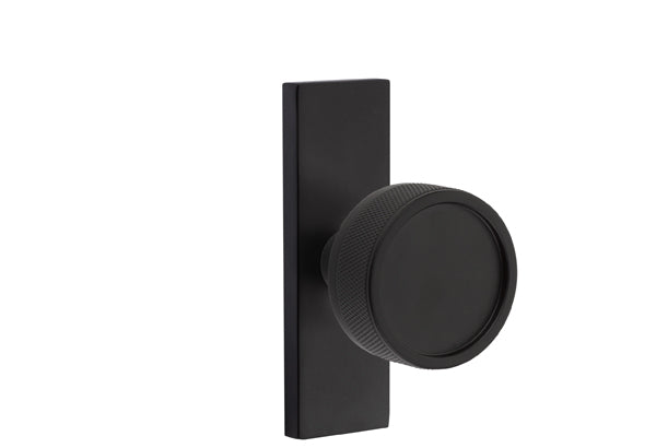 Emtek Stretto Narrow Trim Locksets with Conical Knurled Knob