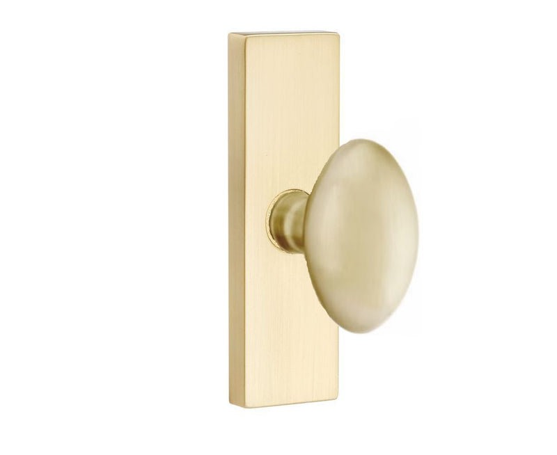 Emtek Stretto Narrow Trim Locksets with Egg Knob