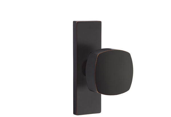 Emtek Stretto Narrow Trim Locksets with Freestone Knob