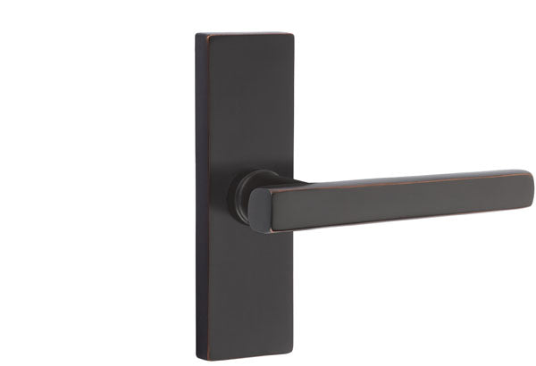 Emtek Stretto Narrow Trim Locksets with Freestone Lever