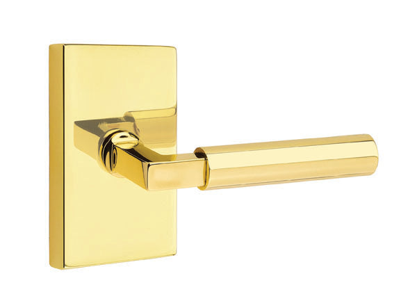 Emtek Hercules Lever with Modern Rectangular Rosette