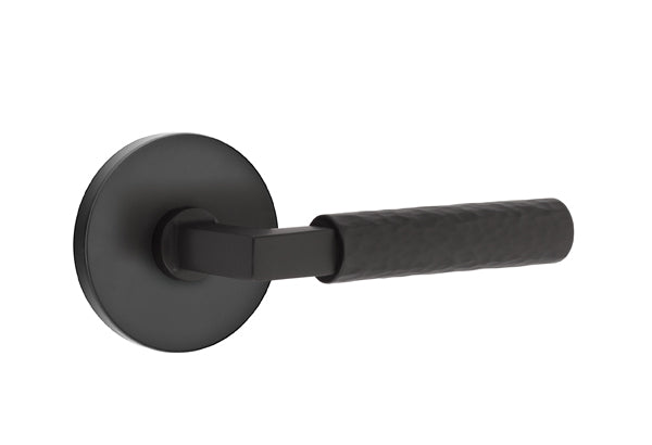 Emtek Select L Square Hammered Lever Disk Rosette