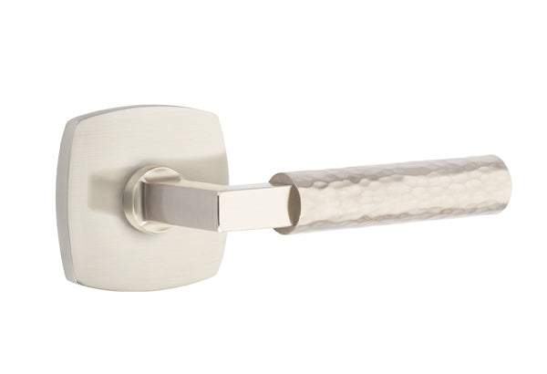 Emtek Select L Square Hammered Lever Urban Modern Rosette