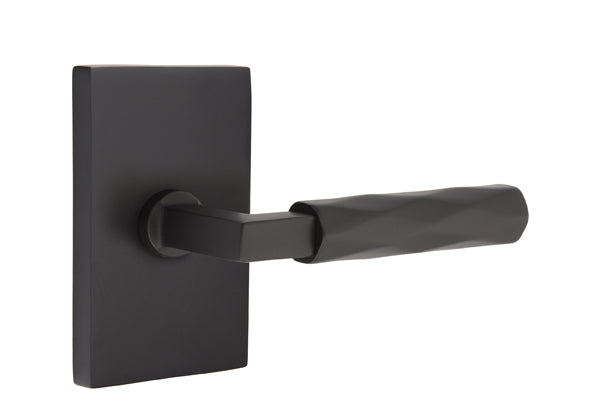 Emtek Select L Square Tribeca Lever Modern Rectangular Rosette