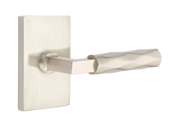 Emtek Select L Square Tribeca Lever Modern Rectangular Rosette