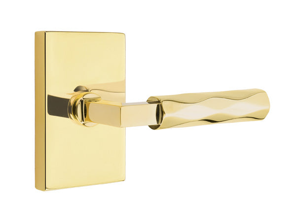 Emtek Select L Square Tribeca Lever Modern Rectangular Rosette