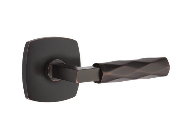 Emtek Select L Square Tribeca Lever Urban Modern Rosette