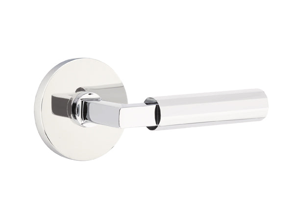 Emtek Select L Square Faceted Lever Disk Rosette