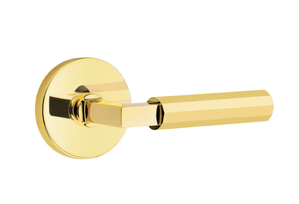 Emtek Select L Square Faceted Lever Disk Rosette