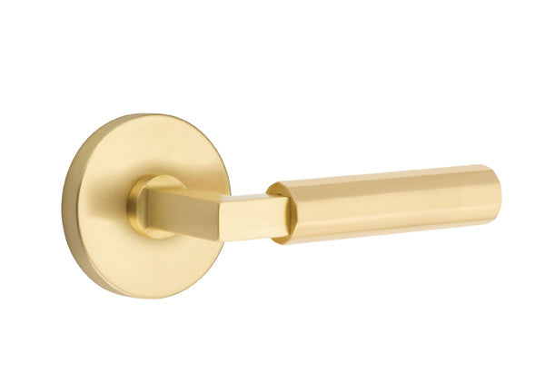 Emtek Select L Square Faceted Lever Disk Rosette