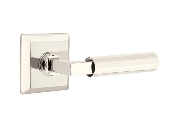 Emtek Select L Square Faceted Lever Quincy Rosette