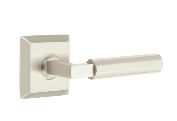 Emtek Select L Square Faceted Lever Quincy Rosette