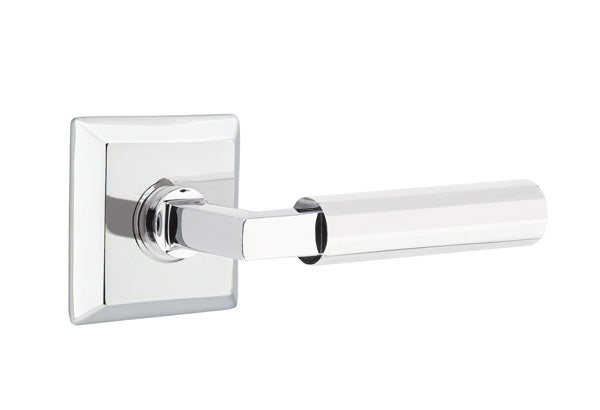 Emtek Select L Square Faceted Lever Quincy Rosette