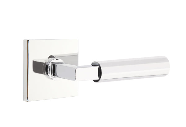 Emtek Select L Square Faceted Lever Square Rosette