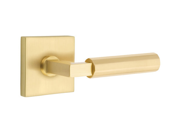 Emtek Select L Square Faceted Lever Square Rosette