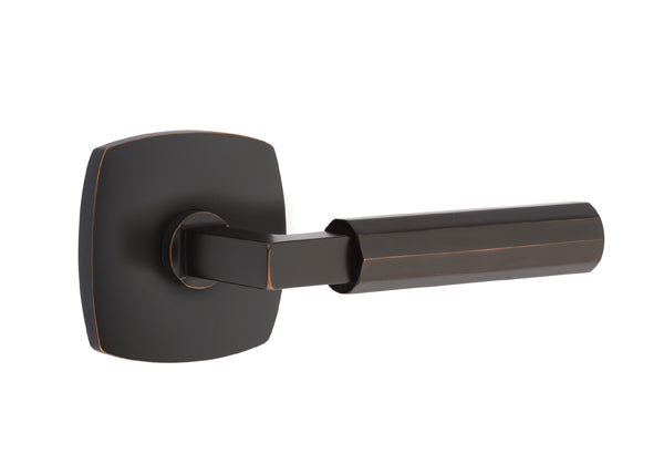 Emtek Select L Square Faceted Lever Urban Modern Rosette
