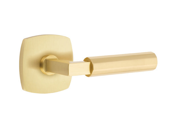 Emtek Select L Square Faceted Lever Urban Modern Rosette