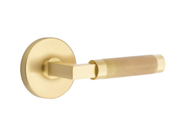 Emtek Select L Square Knurled Lever Disk Rosette