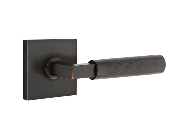 Emtek Select L Square Knurled Lever Square Rosette