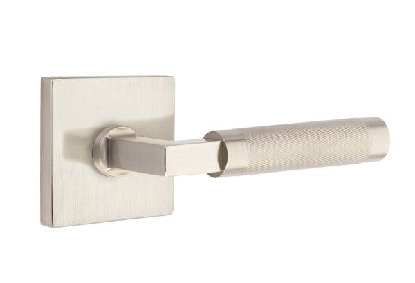 Emtek Select L Square Knurled Lever Square Rosette