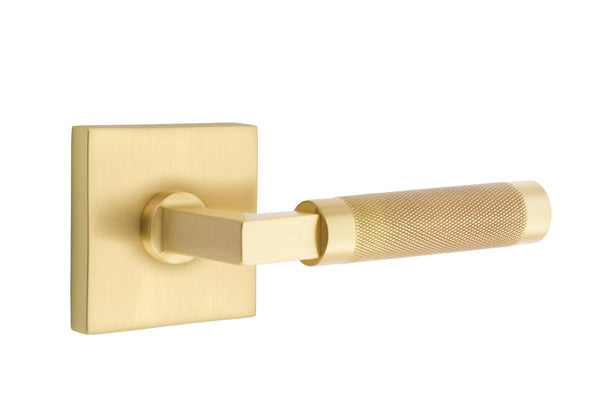 Emtek Select L Square Knurled Lever Square Rosette
