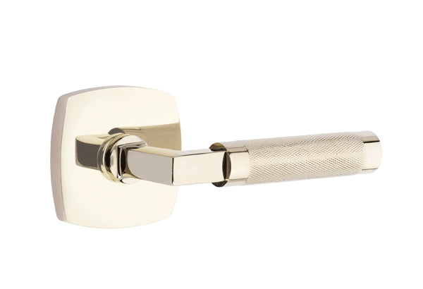 Emtek Select L Square Knurled Lever Urban Modern Rosette