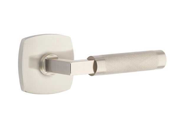 Emtek Select L Square Knurled Lever Urban Modern Rosette