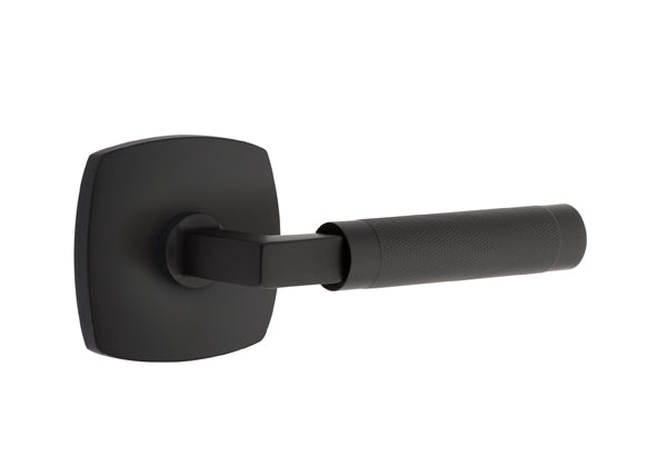 Emtek Select L Square Knurled Lever Urban Modern Rosette