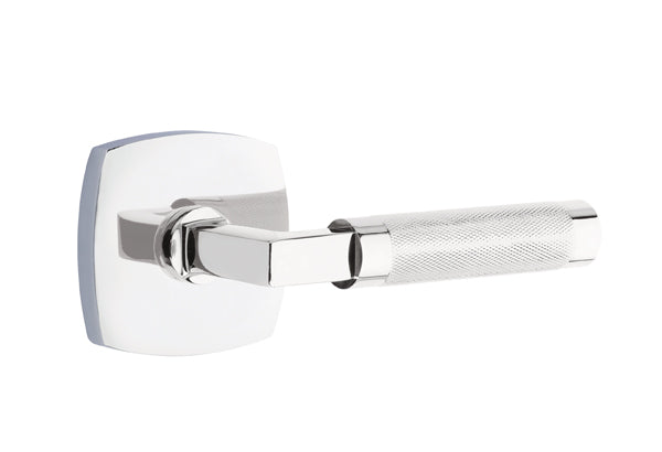 Emtek Select L Square Knurled Lever Urban Modern Rosette