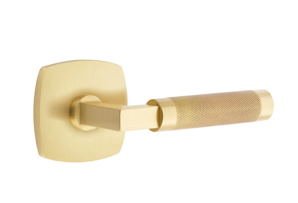 Emtek Select L Square Knurled Lever Urban Modern Rosette