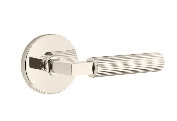 Emtek Select L Square Straight Knurled Lever Disk Rosette