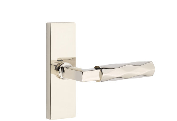 Emtek Stretto Narrow Trim Locksets with L-Square Straight Knurled Lever