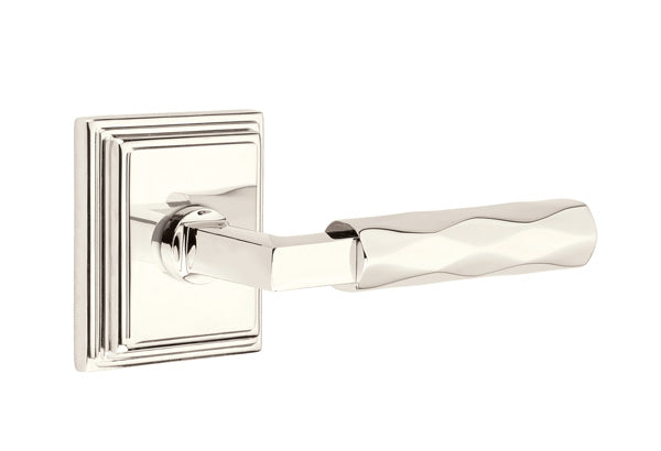 Emtek Select L Square Tribeca Lever Wilshire Rosette