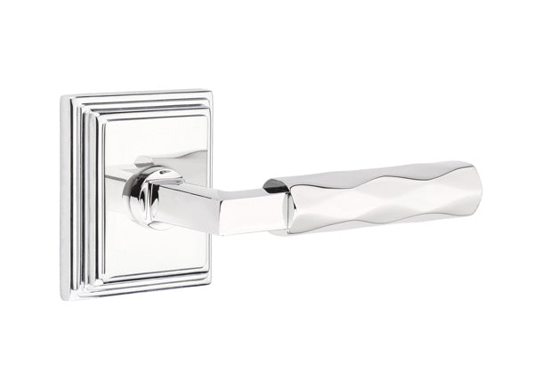 Emtek Select L Square Tribeca Lever Wilshire Rosette