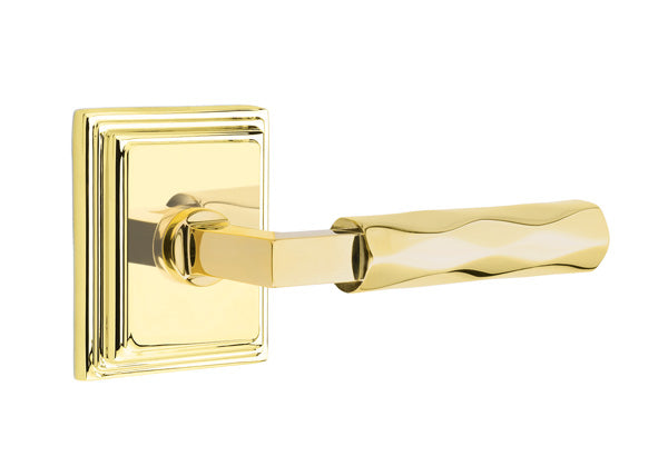 Emtek Select L Square Tribeca Lever Wilshire Rosette