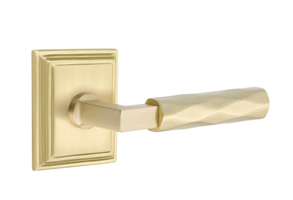 Emtek Select L Square Tribeca Lever Wilshire Rosette