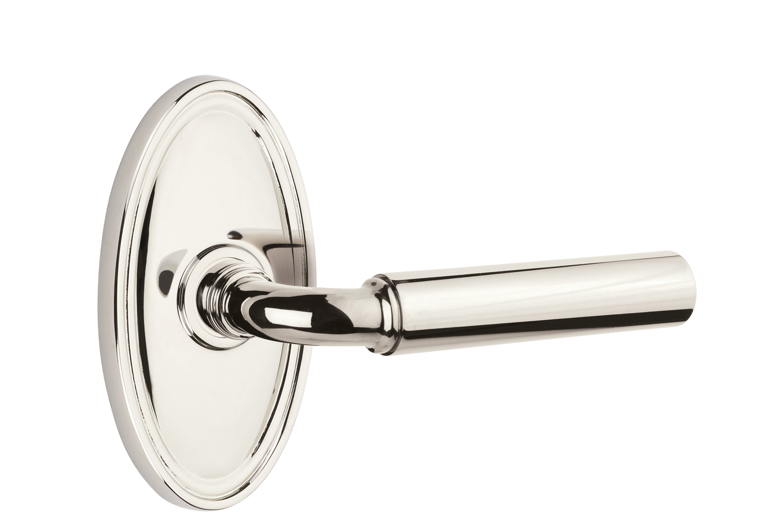 Emtek Manning Lever with Oval Rosette - Classic Brass